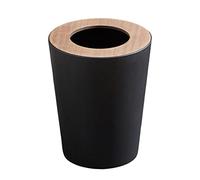 LOVIVER Conteneur à ordures poubelles grande sans couvercle poubelle poubelle intérieur pour intérieur extérieur maison salle de bain salle de bain, 7L Noir