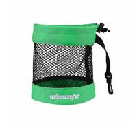 LOVIVER Conteneur de Balles de Golf Sac Filet Matière Nylon Crochet Ventilation Continue Adapté à la Pratique Sportive Déplacement Activité Journalière, Vert, Vert, Moyen