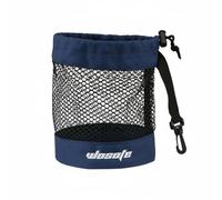 LOVIVER Conteneur de Balles de Golf Sac Filet Matière Nylon Crochet Ventilation Continue Adapté à la Pratique Sportive Déplacement Activité Journalière, Bleu, Bleu Foncé, Moyen