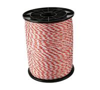 LOVIVER Corde clôture électrique agricole 2 mm d'épaisseur, réutilisable pour clôtures Portables, Construction Composite isolée, Flexible et légère, 500 Mètres