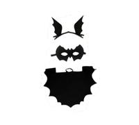 LOVIVER Costume de chauve-souris d'Halloween pour enfants, tenue complète, cape pour un bonbon ou un sort