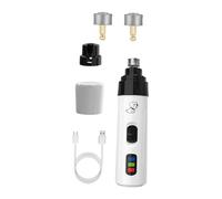 LOVIVER Coupe-Griffes pour Chien et Chat, indolore, Portable, 2 Vitesses, avec 3 meules, électrique et silencieuse