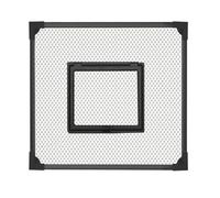 LOVIVER Couvercle supérieur d'écran d'aquarium, Filet en Maille Auto-assemblable, Filet Anti-Saut, Capot d'aquarium Noir à Monter soi-même, Facile, 30x30cm