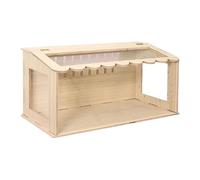 LOVIVER Couveuse pour Poulets, poulailler pour cailles, Habitat pour Hamsters, Petit poulailler, Cage en Bois pour Hamsters, cochons d'Inde, gerbilles, 60cmx30cmx30cm