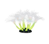 LOVIVER Décor de Coque en Silicone en Silicone décoratif, Ornement sous-Marin, Plantes de Corail artificielles Accessoires d'aquarium, Jaune