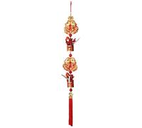 LOVIVER Décorations suspendues pour le Nouvel An chinois : pendentif oriental rouge traditionnel à suspendre au mur, idéal pour les entrées de magasins et la, Style B