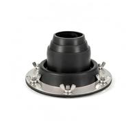 LOVIVER Déflecteur de Chaleur pour Poêle de Plein Air Protection Cheminée Bague de Tuyau Manchon Silicone Métallique Adapté au Camping Tente Cuisson Nomade, Array, Noir