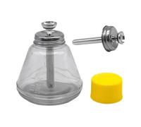 LOVIVER Distributeur à pompe de 180 ml avec échelle de mesure, flacon vide en verre professionnel étanche pour vernis à ongles