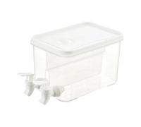 LOVIVER Distributeur de boissons glacées avec robinet anti-fuite et sans gouttes, idéal pour les repas en famille ou entre amis, Blanc 3l
