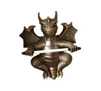 LOVIVER Distributeur de mouchoirs en résine en Forme de Dragon Occidental, Support Mural, créature Fantastique pour Affichage Mural, Accessoire de Sculpture, Style C