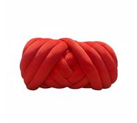 LOVIVER Diy Fil Chenille Tube Tricot Polyester Velours Texture Brillante Facile à Assembler Convient pour Débutant Décoration Maison Création Manuelle Coussin Lit Animal Tapis Sol, Red, 100G
