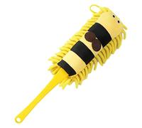 LOVIVER Doux Microfibre plumeau Brosse poussière nettoyant Brosse détachable Enfants Faire Semblant Jouet Polyvalent Lavable plumeau pour fenêtre de, Jaune