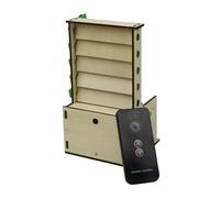 LOVIVER Educational Window Shade Modèle Éducatif de Fenêtre à Lamelles Maquette Mécanique Kit d'Assemblage Mécanisme Motorisé Bois Plastique Métal Adapté à