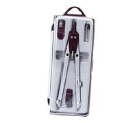 LOVIVER Ensemble de 4 outils de géométrie professionnels avec boîte de rangement, outil de dessin, boussole en métal pour l'architecture scolaire