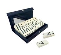 LOVIVER Ensemble de dominos avec boîte de rangement, jeu de voyage, jeu de tuiles classique, jeu de société pour soirée de jeu en plein air, adultes, filles