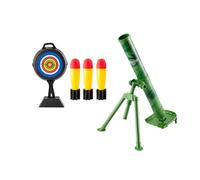 LOVIVER Ensemble de Jouets Lanceur de mortier, Kits de Jeu Chase Rocket, Ensemble de Jeu de Seau de Chargement pour garçons et Filles, Vert