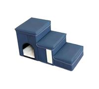 LOVIVER Escalier pour Chien, marchepied pour Animaux de Compagnie, Portable, antidérapant, Confortable, Pliable, pour Chiens âgés, Petits Chiens et Chats, Bleu Marine
