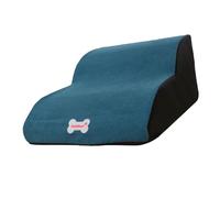 LOVIVER Escaliers pour Chiens pour Petits Chiens 2 étape, léger et Non Glissant Confortable avec Couverture Lavable Amovible escaliers pour Animaux de, Bleu