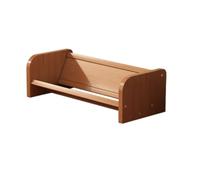 LOVIVER Étagère de Compacte Bibliothèque Organisateur Support Livres Bambou Épais Finition Lisse Stabilité Renforcée Convient aux Bureaux Encombrés Espaces de, 40 Cm