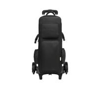 LOVIVER Étui Instrument à Vent Housse Musique Sac à Dos Coffre Rangement en Polyester et Imperméable Bretelles et Poignée Solide Compartiment Principal Zippé, avec Roues, Array, Noir