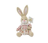 LOVIVER Figurine de lapin de Pâques, adorable figurine de lapin, décoration créative pour Pâques, statue de lapin pour vitrine, étagère, bureau ou ferme, Femelle