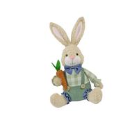LOVIVER Figurine de lapin de Pâques, adorable figurine de lapin, décoration créative pour Pâques, statue de lapin pour vitrine, étagère, bureau ou ferme, Mâle