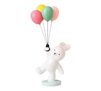 LOVIVER Figurine de lapin en ballon, sculpture créative, figurine de lapin volant pour arrangement, bureau, étagère, idée cadeau unique, Bleu