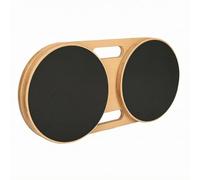 LOVIVER Fitness Rotation Disc Disque d'Équilibre Planche de Rotation Plateau d'Exercice Planche de Stabilité en Bois avec Prises Intégrées pour Mouvement