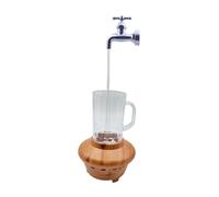 LOVIVER Fontaine décorative de table à jet d'eau, avec lumière colorée, collection cadeau Feng Shui, pour spectacle sur scène, salon, Robinet Violet Clair