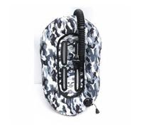 LOVIVER Gilet de Plongée Compensateur de Flottabilité Donut Wing Dos Monté avec Sangle et Support Souple en Nylon 1050d et Doublure 420d avec TPU 30lbs de, Camouflage Neige