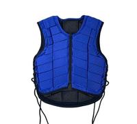 LOVIVER Gilet Équestre Veste de Protection Équipement Absorbant Les Chocs Maison Confortable Légère pour Adultes et Enfants Adapté à la Formation Cavalière Loisirs Équestres, Bleu, 140