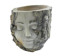 LOVIVER Girl Face Flower Pot Ornement décorations de Planter Pot Centre Central pour Les Anniversaires Tables de fête
