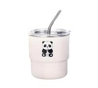 LOVIVER Gobelet de isotherme en acier inoxydable, tendance, anti-fuite, réutilisable, pour aire de jeux, bureau, Beige