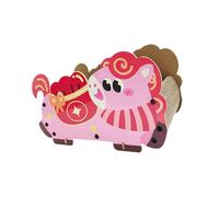 LOVIVER Griffoir pour Chat, Motif Dessin animé, protège Les Meubles, canapé, lit, Tapis à griffer Multifonctionnel pour l'exercice, Le Repos et, Rose