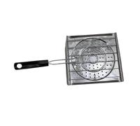 LOVIVER Grille- de Camping, Grille de Cuisson Polyvalente et compacte avec poignée pour randonnée, pêche, Barbecue, Pique-Nique