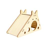 LOVIVER Hamster Hamster House Small Animal Hideout, Hut Play Toy, Exploration Jouet, Hamster Hideout, Cage Accessoires pour Petits Animaux de Compagnie, Brun