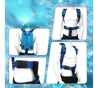 LOVIVER Harnais de Plongée Système Aluminium Sangles Réglables Plaque Rigide Boucle PP Maintien Stable et Répartition Du Poids Adapté à l'Entraînement Plongée, Bleu, Taille Unique