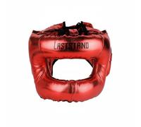 LOVIVER Headgear Protection Faciale Casque Boxe Nez Oreille Menton Ajustement Stable Structure Cuir PU Adapté aux Sportifs Entraînement Gym Pratique, Rouge, L