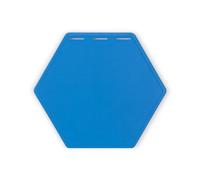LOVIVER Hexagone Équilibre Pad Tapis Coordination Dalle Agilité Surface Texturée Antidérapante en TPE Souple pour Appuis Rapides Réaction Mouvement Fluide, Blue