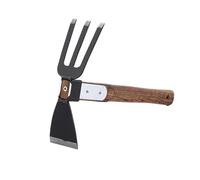 LOVIVER Houe et râteau cultivateur, Robuste, Robuste, 2 en 1, Outil de Jardinage pour la Culture, Le Jardinage, Le labourage de la pelouse et Le désherbage, Style A