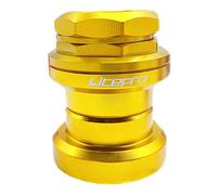 LOVIVER Jeu de Direction Externe pour Vélo VTT BMX Accessoires Roulement Fourche Aluminium Alliage Étanche Compatible Réparation Cyclisme Route Usage Urbain, d'or