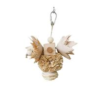 LOVIVER Jouet à mâcher pour Oiseaux, Ensemble de Jouets pour Hamster, Exercice de Jeu, entraînement, déchirement des perroquets, Fournitures de Nettoyage des, Boule de Soie de Maïs