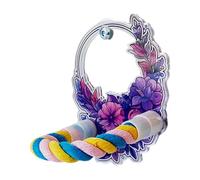 LOVIVER Jouet de balançoire pour Oiseaux, décoration multifonctionnelle, Miroir, Support pour, inséparable, Style A