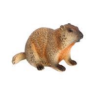 LOVIVER Jouet de Simulation de marmotte, modèle Animal réaliste, décoration de maison, Figurine d'ornement pour paysage, pendaison de crémaillère, maison et, c