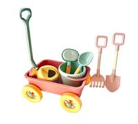 LOVIVER Jouet d'extérieur, ensemble de chariot de jeu de simulation, petit wagon multicolore, véhicule Funky, jouet de sable multi-usage, jouet de maintien, ROSE
