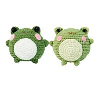 LOVIVER Kit de Crochet pour poupée Grenouille Pack de Crochet pour débutants Décoration de Sac Kits de démarrage de Crochet à Tricoter Facile Ensemble de