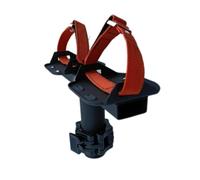 LOVIVER Leg Muscle Entraîneur Tibial Barre de 50mm Acceptant Poids Sangles Réglables Plateaux pour Pied Construction Acier Plastique Tissu Stabilité Cheville , Double Leg