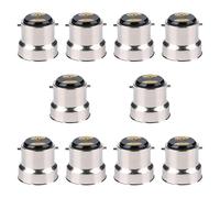 LOVIVER Lot de 10 Adaptateurs B22 vers E27 pour Éclairage de Base, Base de Lampe à Visser pour Sites Industriels Légers, Accessoires pour Ampoules B22