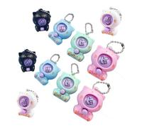LOVIVER Lot de 10 mini pendentifs en forme d'animaux de dessin animé, jeu de pierre, papier, ciseaux, décoratif, idéal pour sac à main, cadeaux de fête,