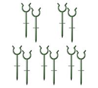 LOVIVER Lot de 10 piquets de Guidage pour Tuyau d'arrosage, Robustes et antirouille, pour protéger Les Plantes et Maintenir Le Tuyau Hors des parterres de